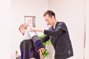 姿勢分析の様子