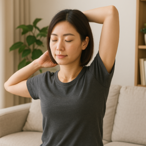 自宅で出来る肩こりセルフケアの一例