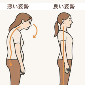 姿勢のビフォーアフター