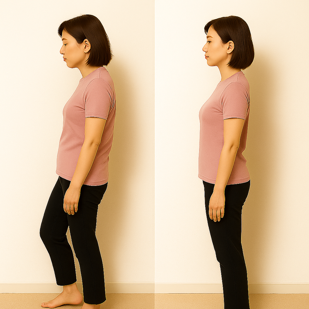 膝が痛いお客様のビフォーアフター画像